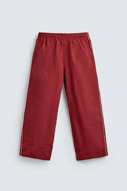 PANTAL?N JOGGER T?CNICO BANDAS CONTRASTE / Rojo - Zara фото 6