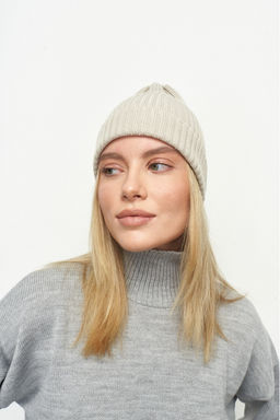 Шапка Бини Merino Beige - Erist store фото 4