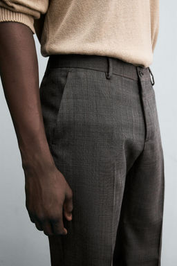 CHECK SUIT TROUSERS - Zara фото 6