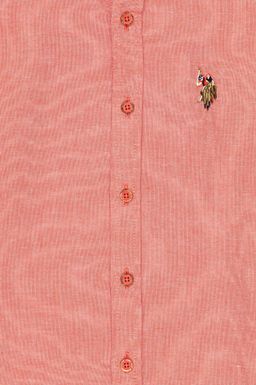 U. S. Polo Assn Красная базовая рубашка с длинным рукавом для мальчика - U.s. polo assn фото 3