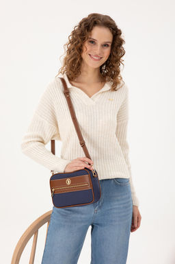 Женская темно-синяя сумка через плечо Неожиданная скидка в корзине