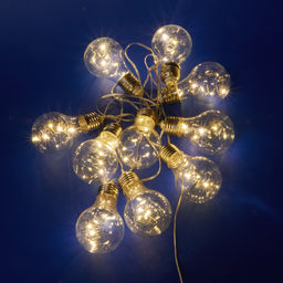 ULD-S1800-050/STB/3AA WARM WHITE IP20 RETRO BULBS-1 Гирлянда светодиодная Лампочки ретро-1, на батарейках 3AA (не в/к), 1,8м. 50 светодиодов. Теплый белый свет. Провод прозрачный. TM Uniel
