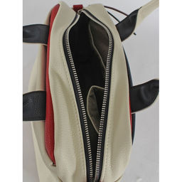 Сумка женская искусственная кожа ADEL-297/ММ, 1 отд/плеч рем, беж/син/красн флотер 259615 - Adelia фото 3