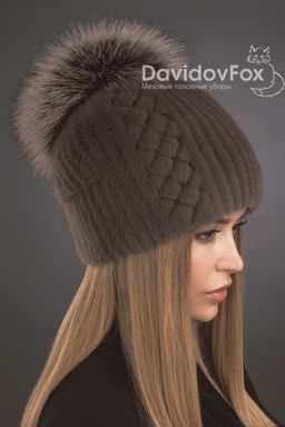 Шапка Буратино норка орнамент аврора