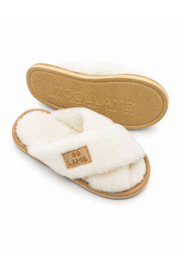 Шлепанцы "ЭЛЕГАНТ" цвет ВАНИЛЬ эва