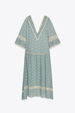 ZW COLLECTION ROMANTIC MIDI DRESS - Zara фото 6