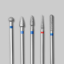 Фрезы для маникюра в пластиковом органайзере, 10 шт.