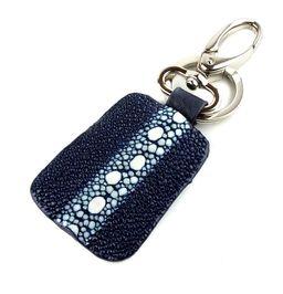 Брелок Sefaro из кожи ската синий