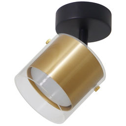 HL3891 светильник настенно-потолочный под лампу GX53, золото, черный