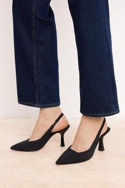 Trendyol Shoes Siyah Sivri Burun Arkas? Ac?k Kad?n Ince Topuklu Ayakkab? TAKAW25TO00010 - Trendyolmilla фото 13