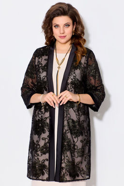 Кардиган FITA 20253 черно-золотой