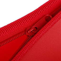 Папка пластиковая А4, 325 х 230 х 55 мм, молния сверху, Calligrata Офис, ПМ-А4-02, 0.5 мм, цветная, текстура песок, красная  фото 3