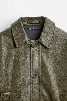 LEATHER EFFECT JACKET - Zara фото 18