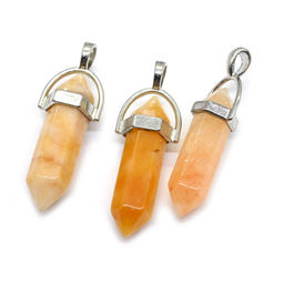 Кристалл - маятник из желтого кварца 13*10*41мм