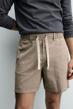 BERMUDA RELAXED FIT ALGOD?N - LINO / Marr?n - Zara фото 5