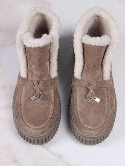 Ботинки EDART 307.от11 br. коричневый капучино замша/шерсть - Ed'art фото 10