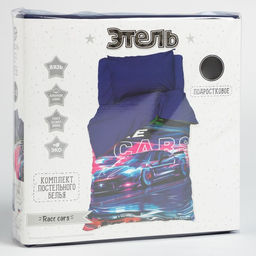 Постельное бельё Этель 1,5 сп Race cars 143х215 см, 150х214 см, 50х70 см -1 шт, 100% хлопок, бязь  фото 5