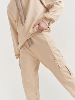 Джоггеры карго облегченные БЕЖ подростковые - Bungly фото 3