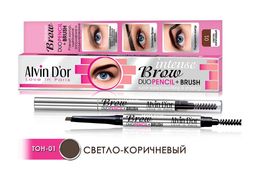 Alvin Dor P-9 Карандаш д/бровей механический с щеточкой (тон 01 Light Brown)