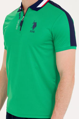 Мужская зеленая футболка - U.s. polo assn фото 6