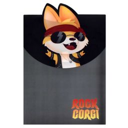 Папка для школьных тетрадей пластиковая арт. 60452/ 12 РОК КОРГИ