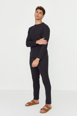 TRENDYOL MAN Lacivert Regular Fit Waffle Orme Pijama Tak?m? TMNAW23PT00015 - Trendyolmilla фото 21