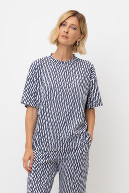 ЕВТ 3317/синие мини косы фуфайка жен