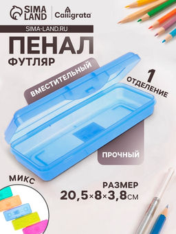 Цена за 2 шт. Пенал - футляр Calligrata 80×205×38 мм, МИКС