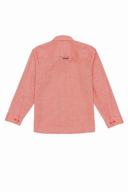 U. S. Polo Assn Красная базовая рубашка с длинным рукавом для мальчика - U.s. polo assn фото 2