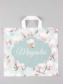 Цена за 50 шт. Пакет "Магнолия", полиэтиленовый с петлевой ручкой, 38 х 34 + 3 см, 70 мкм