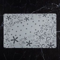 Цена за 12 шт. Салфетка сервировочная на стол «Цветочные узоры» , 42×28 см, цвет белый