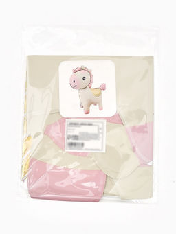 Цена за 2 шт. Воздушный шар фольгированный 3D 25" "Лошадка" цвет кремовый, под воздух