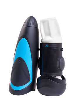 Мастурбатор нереалистичный Satisfyer Men, силикон, чёрный, 25,5 см