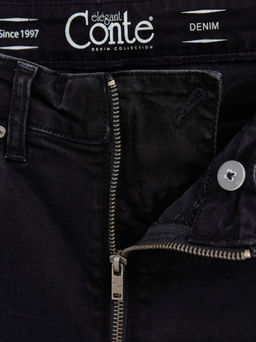CONTE Джинсы skinny CON-441 на молнии washed black - Conte elegant фото 8