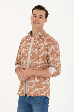 U. S. Polo Assn Мужская рубашка с длинным рукавом Stone - U.s. polo assn фото 10