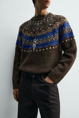 FAIRISLE JACQUARD JUMPER - Zara фото 6