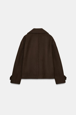 DOUBLE-BREASTED SHORT COAT - Zara фото 14