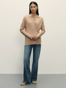 Кардиган с ассиметричной застежкой из вискозы / Zarina  фото 8