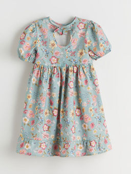 ?i?ekli K?z ?ocuk Elbise