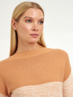 джемпер женский из хлопка в широкою полосу - Glenfield фото 6