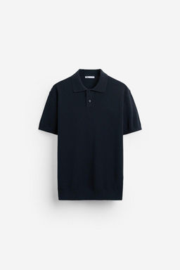 TEXTURED KNIT POLO SHIRT - Zara фото 28