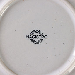Тарелка обеденная Magistro Urban, d=22.5 см, фарфор, белая в крапинку  фото 5