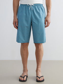 Diz Alt? Boy Desenli Erkek Deniz ?ortu