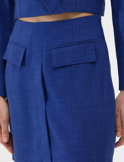 Юбка Pierre Cardin A-силуэта индиго