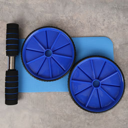 Ролик для пресса Woohooo Core Trainer / + коврик для коленей / синий / уп40 - ГалеонТрейд фото 2