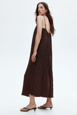 Vestido efecto arrugado con tirantes espagueti - H&m фото 7