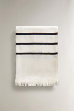 STRIPED COTTON BEACH TOWEL - Zara фото 3