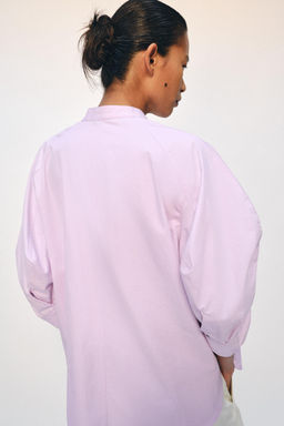 CAMISA MANGA ABULLONADA ZW COLLECTION / Malva - Zara фото 3