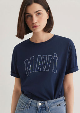 Mavi Logo Bask?l? Lacivert Tisort  фото 2