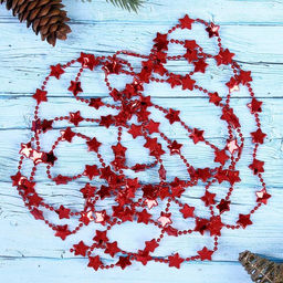 Цена за 3 шт. Бусы на ёлку Звёзды, длина 2.7 м, МИКС - Зимнее волшебство фото 3